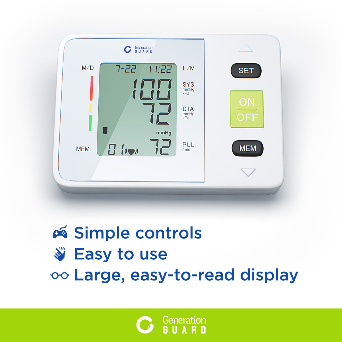 Clinical Arm Blood Pressure Monitor – Generation Guard