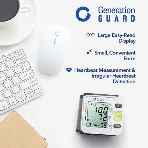 Automatic Wrist Blood Pressure Monitor Portable detect Irregular